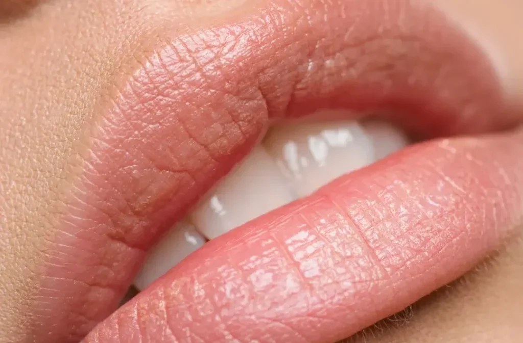 Chica con relleno de labios